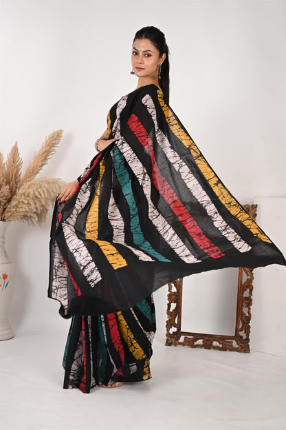 The Follow-Up - Handblock Printed Mulmul Cotton Saree