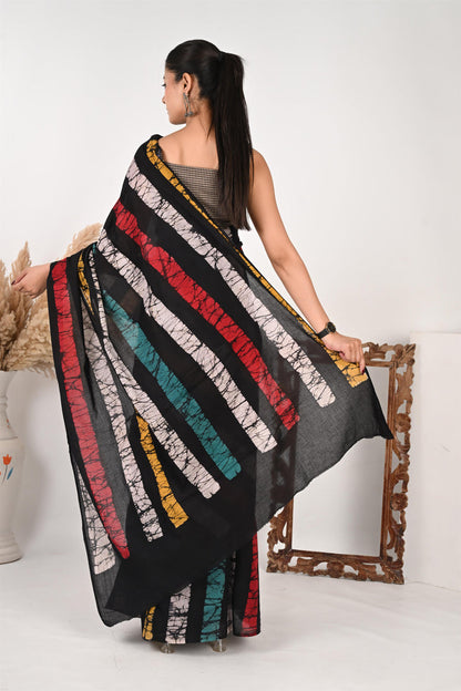 The Follow-Up - Handblock Printed Mulmul Cotton Saree