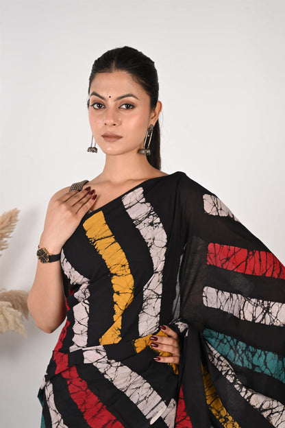 The Follow-Up - Handblock Printed Mulmul Cotton Saree