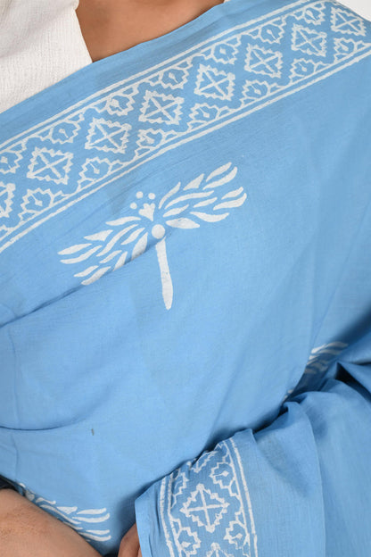 Inbox (Unread) - Elegant Handblock Print Cotton Saree