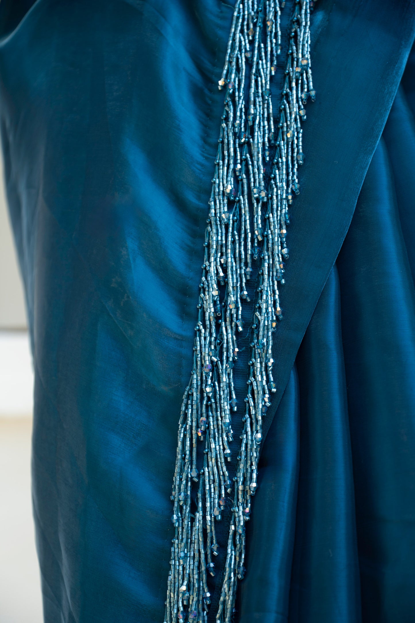 Teal Bluebell Designer Saree