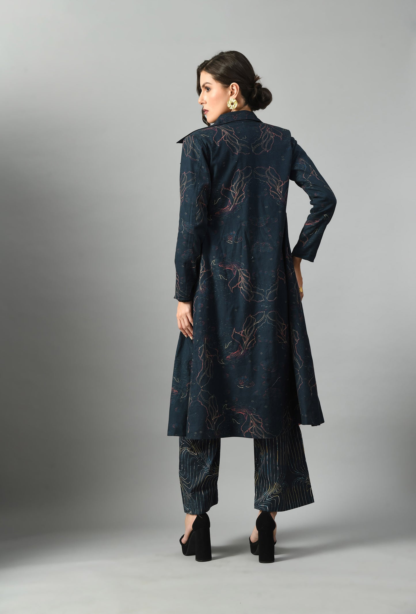 Alice in wondersea trench with wondersea waistcoat & trouser