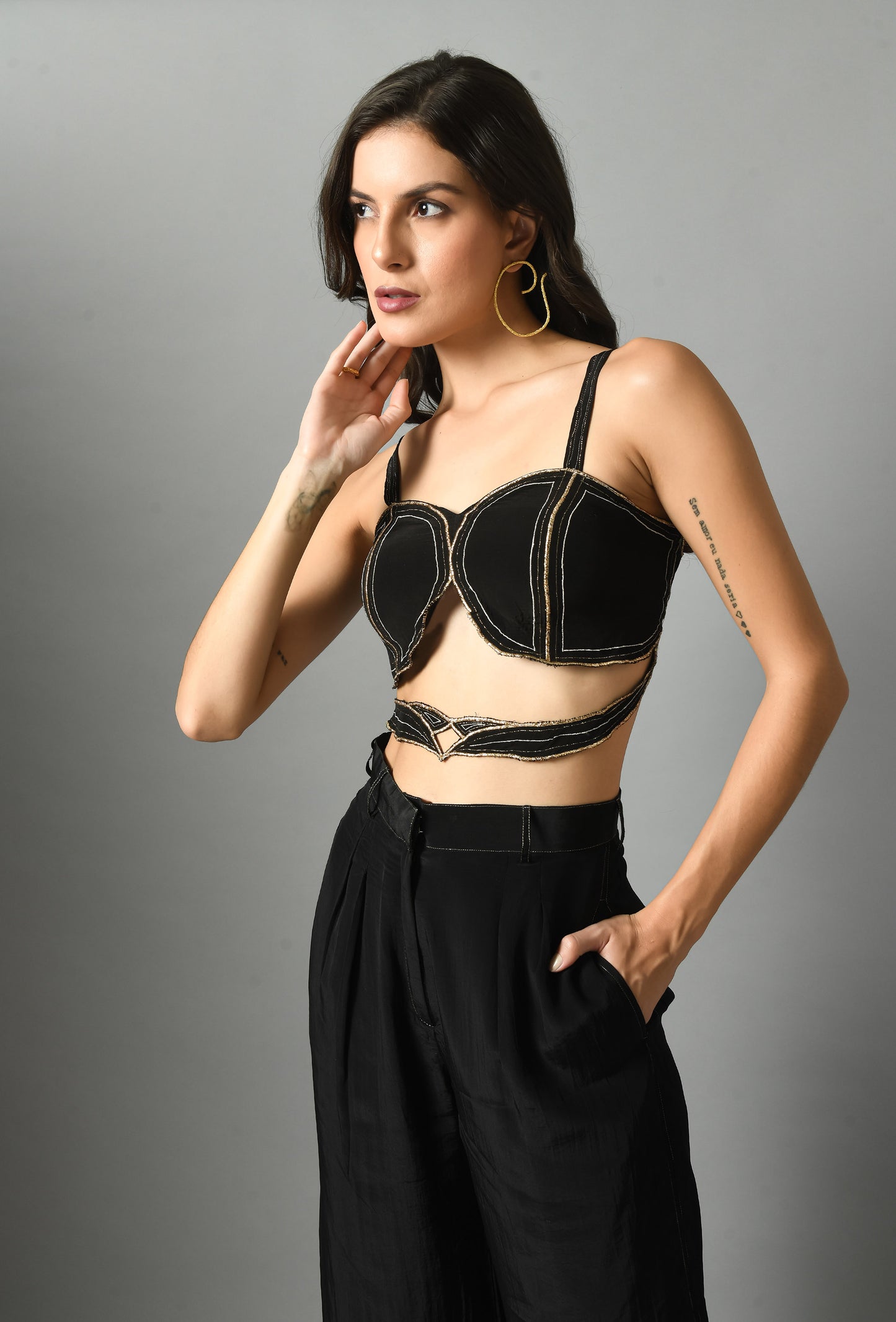Nylah bustier with trouser