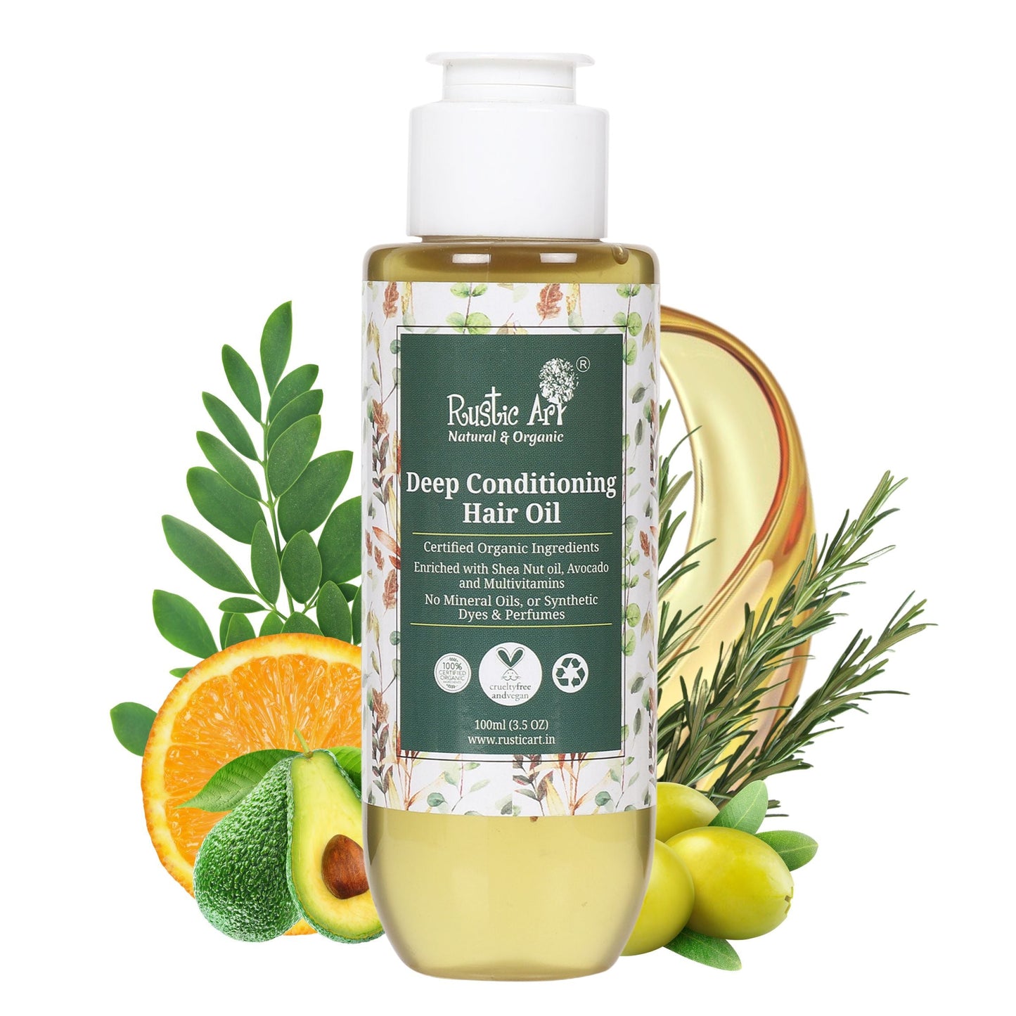 Deep Conditioning Hair Oil (100ML), Rustic Art
