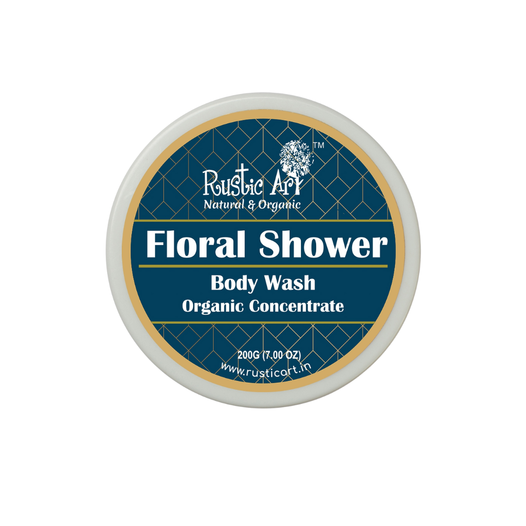 Floral Shower Body Wash Concentrate, Rustic Art