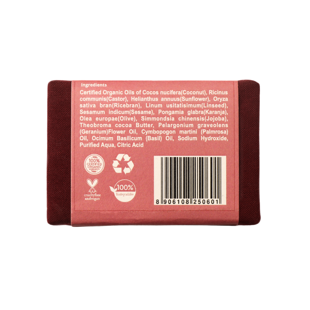 Geranium Soap (100gm), Rustic Art