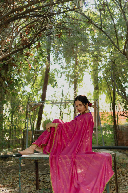 Gulab Cotton Rang Saree