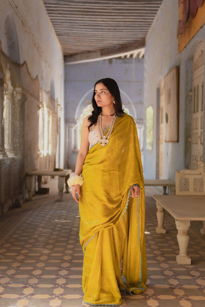 Sunset RangCotton Saree