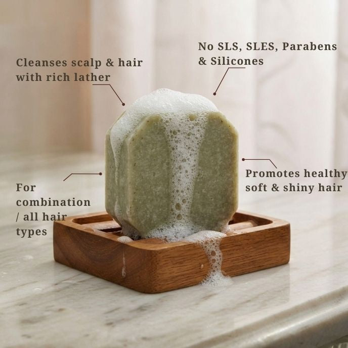 Hibiscus Hemp Oil Shampoo Bar | Combination Hair, Itchy Scalp (75g)