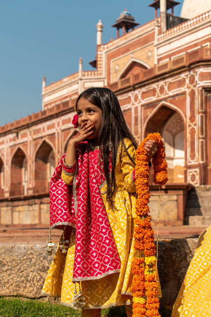 Spicy Mustard kids Anarkali