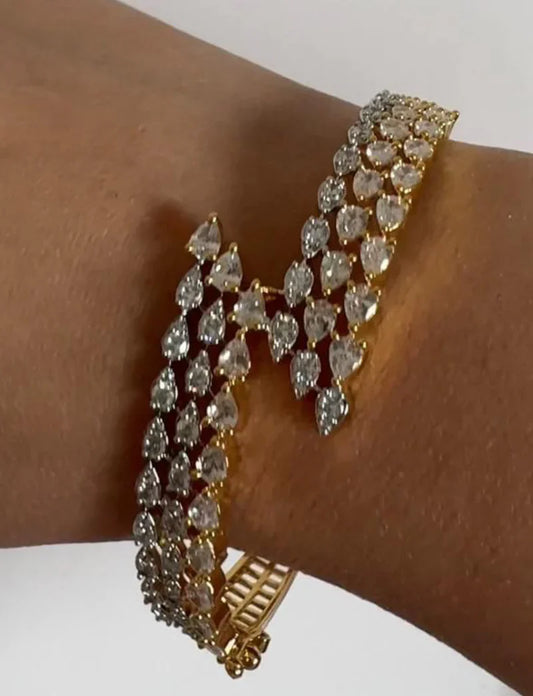 Three Line Luxe Diamond Bracelet