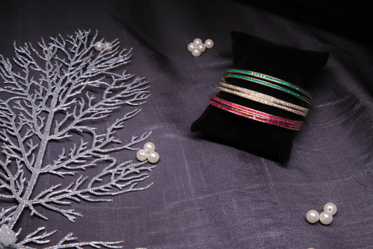 Vibrant Multi-Colour Bangles, Set of 6