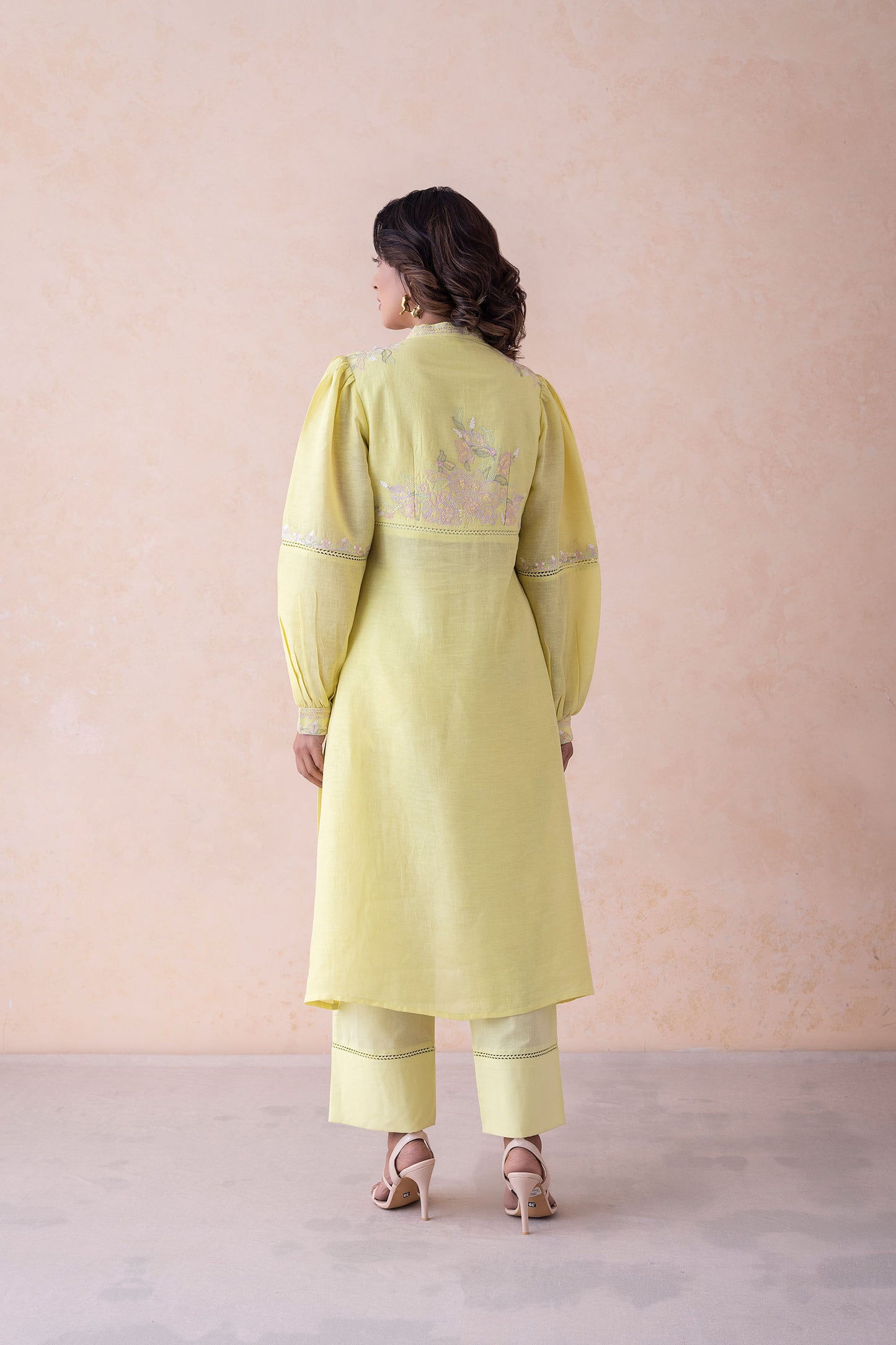 Anya Elegant Linen & Cotton with Intricate Machine & Handwork