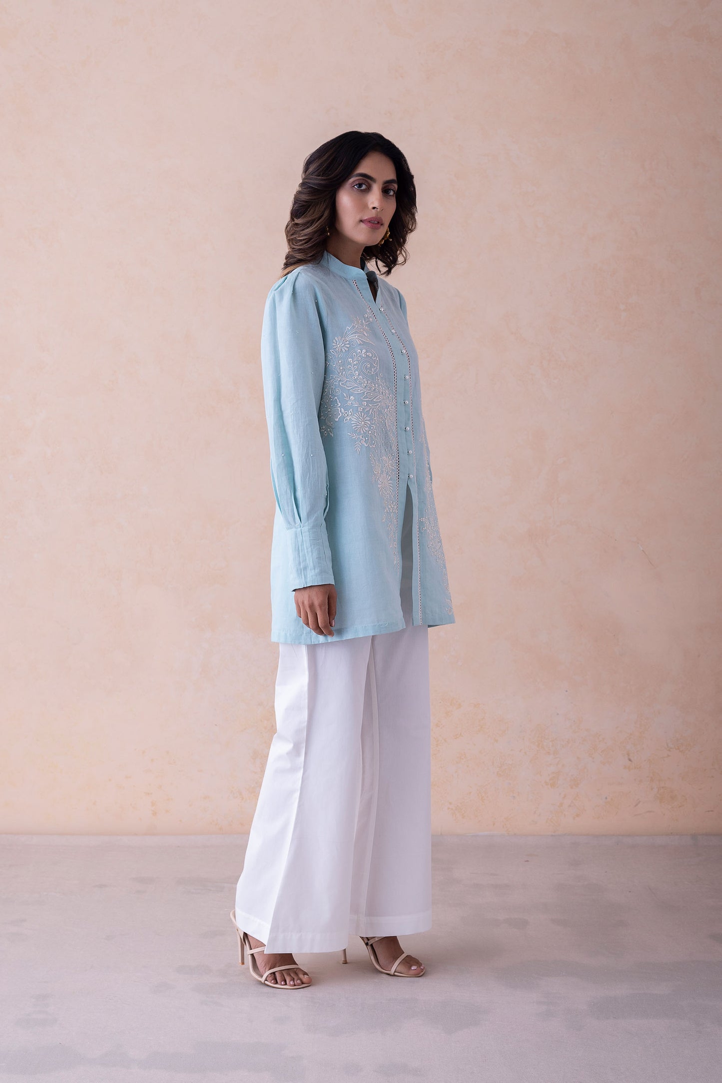 Indra Pearl Elegance Tunic Set