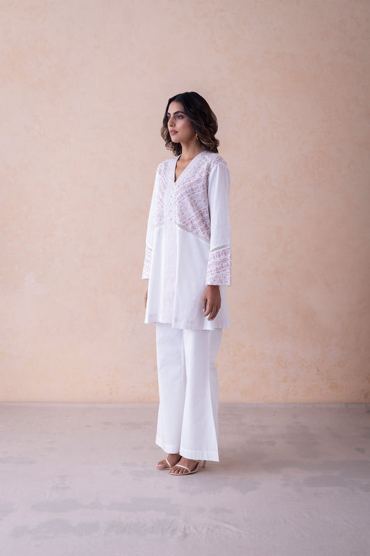 Inayat Elegant Linen Printed Kurta Set