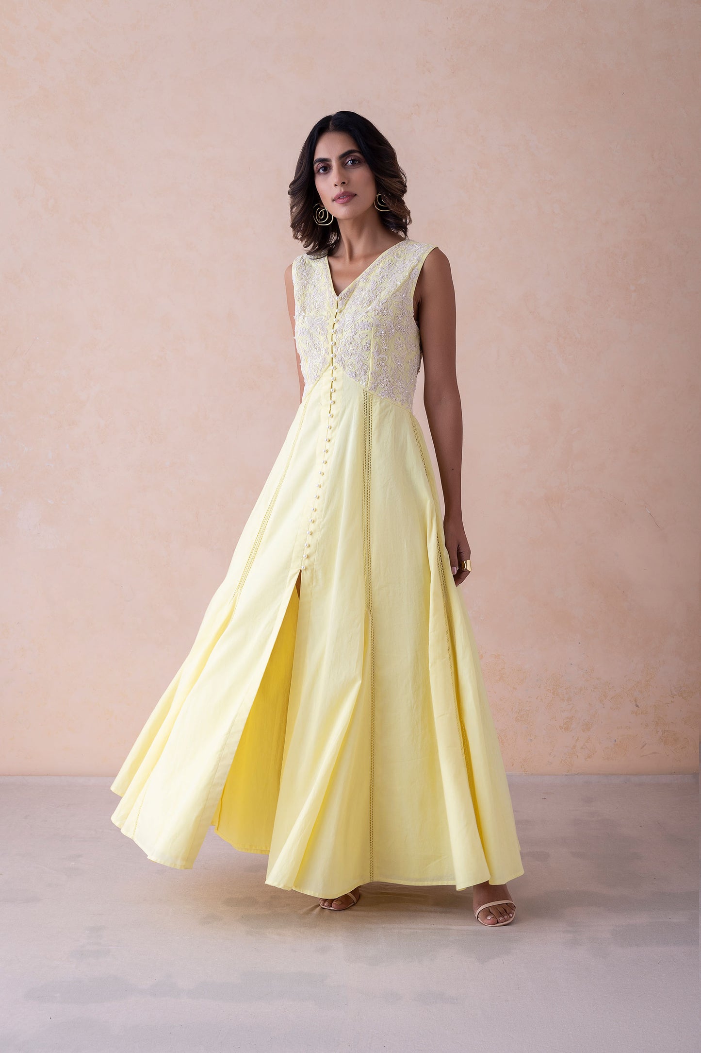 Siya Elegance Dress dori work and hand embroidery.