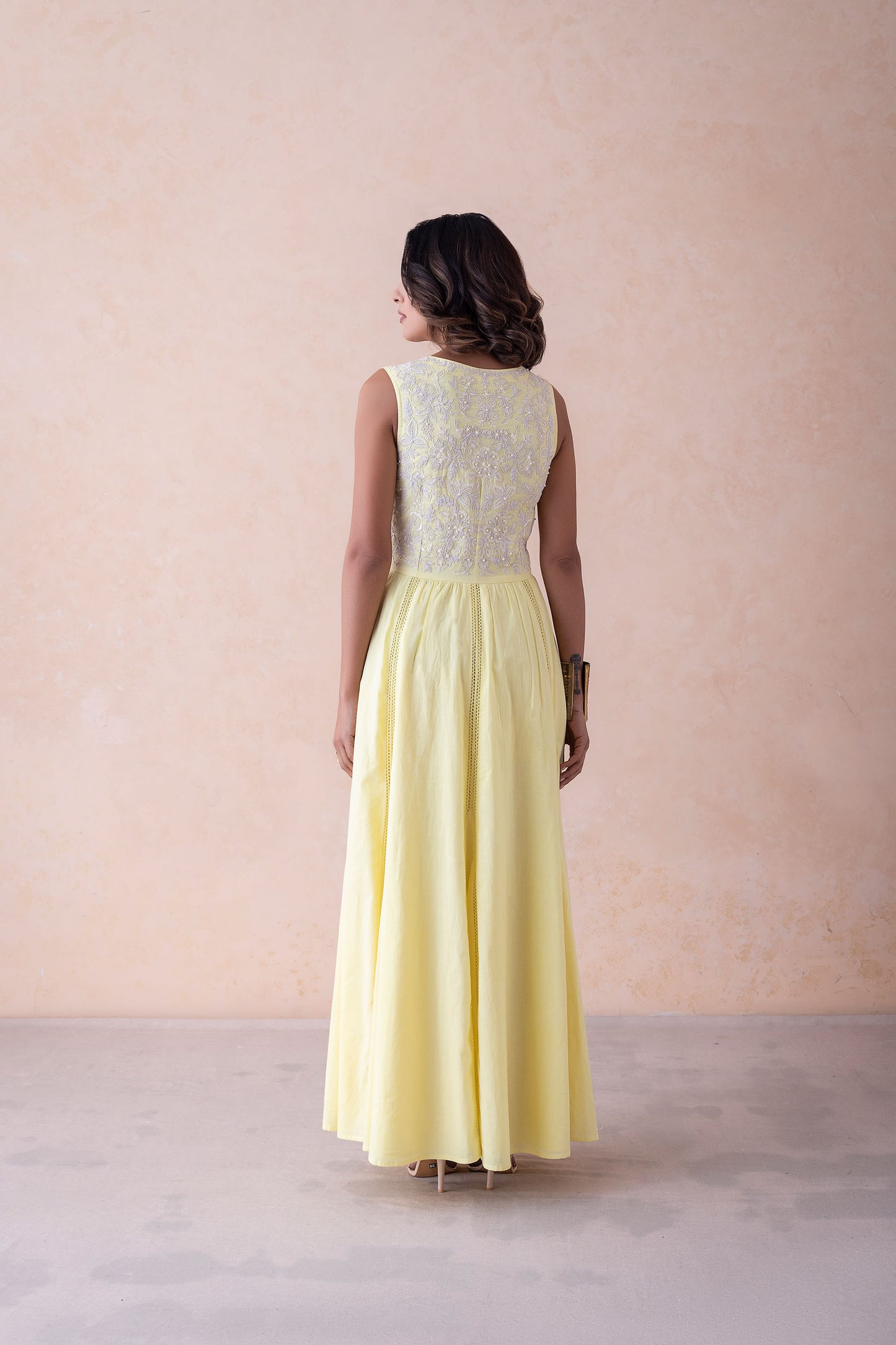 Siya Elegance Dress dori work and hand embroidery.