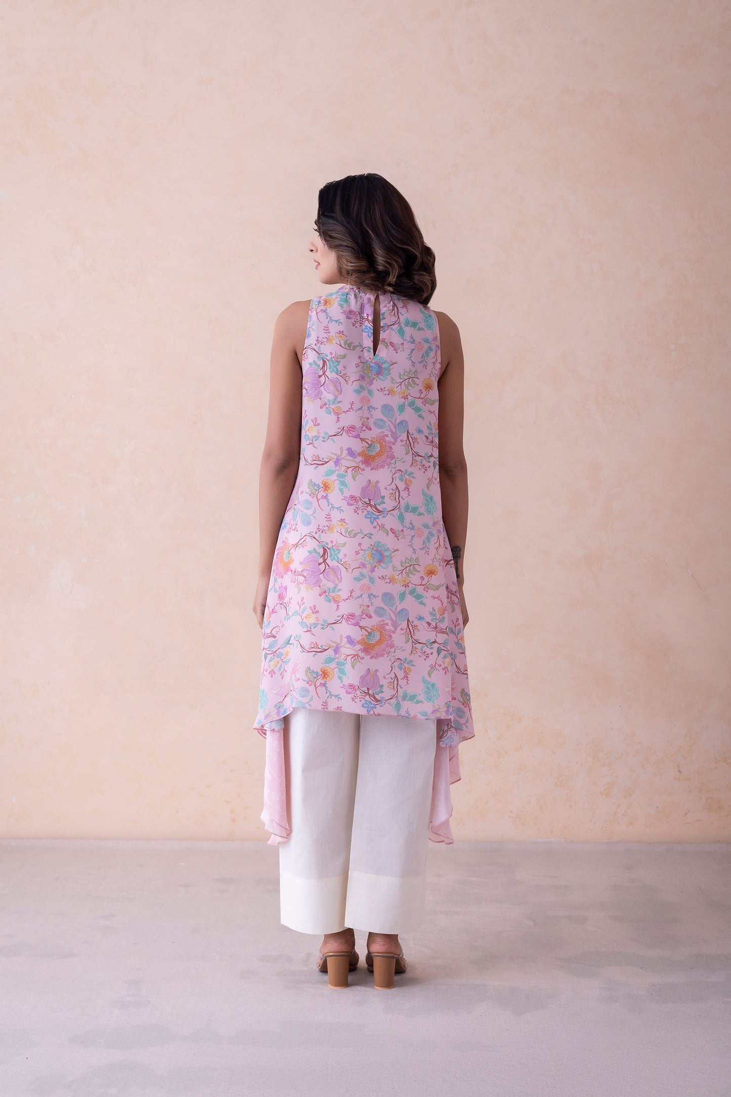 Riya Elegant Floral Crepe Ensemble