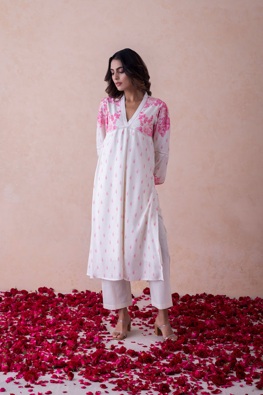 Tanya Rosé Elegance Kurta Set