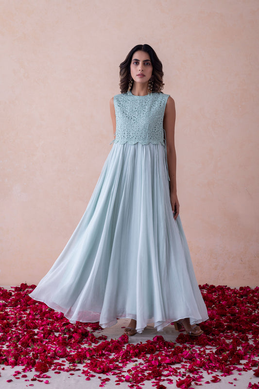 Maia Timeless Grace Schiffli Dress