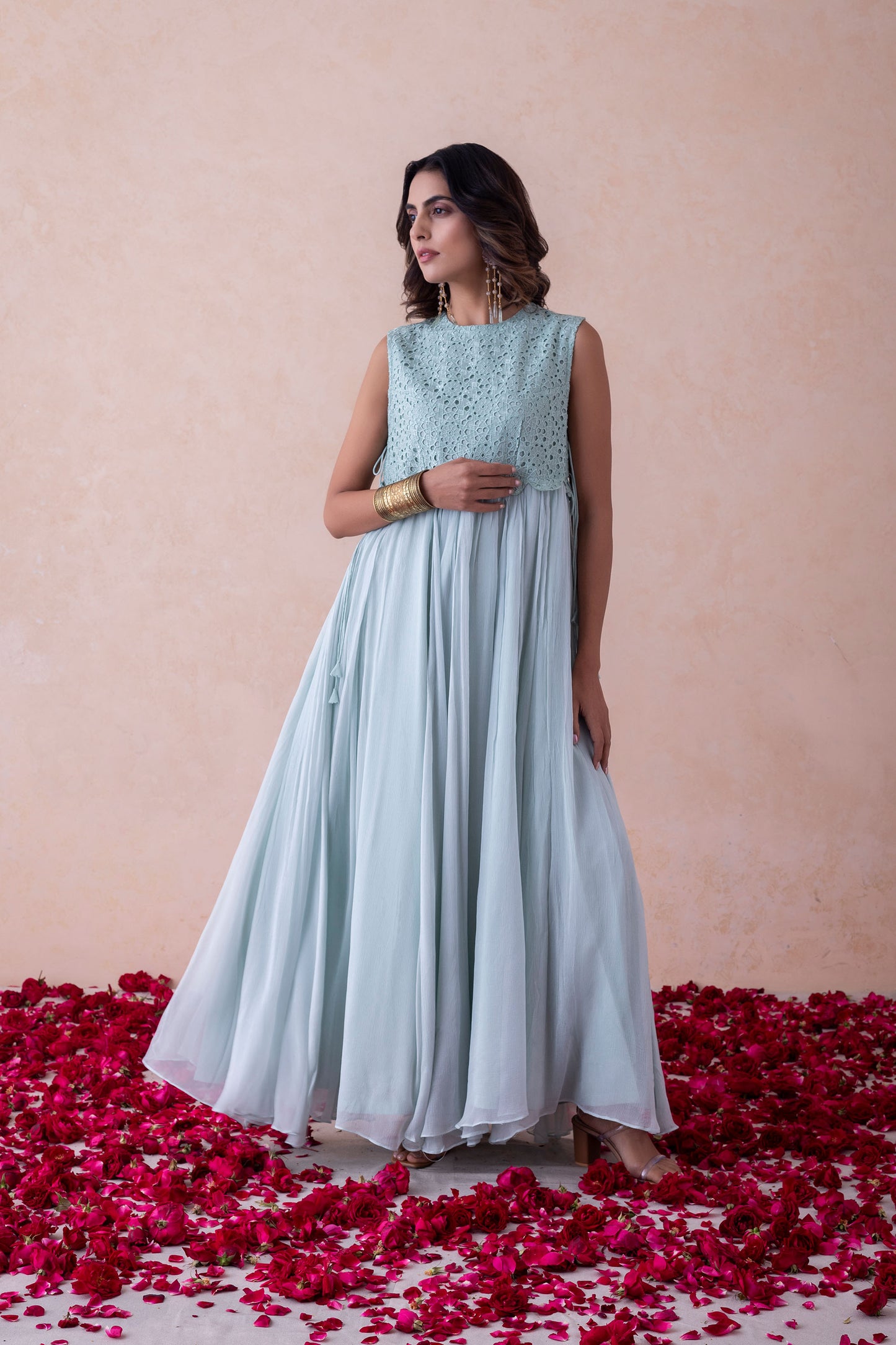 Maia Timeless Grace Schiffli Dress