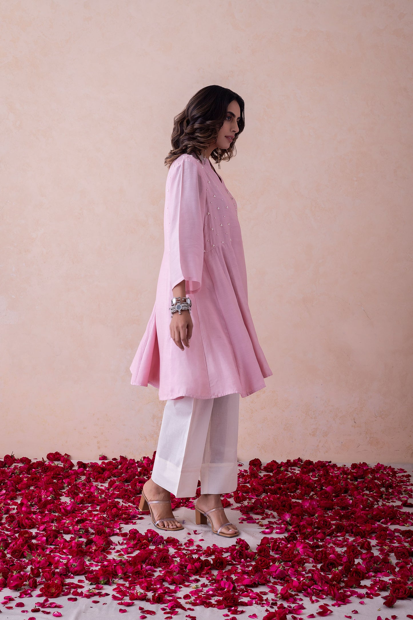 Raisa Blush Elegance Handcrafted Kurta Set