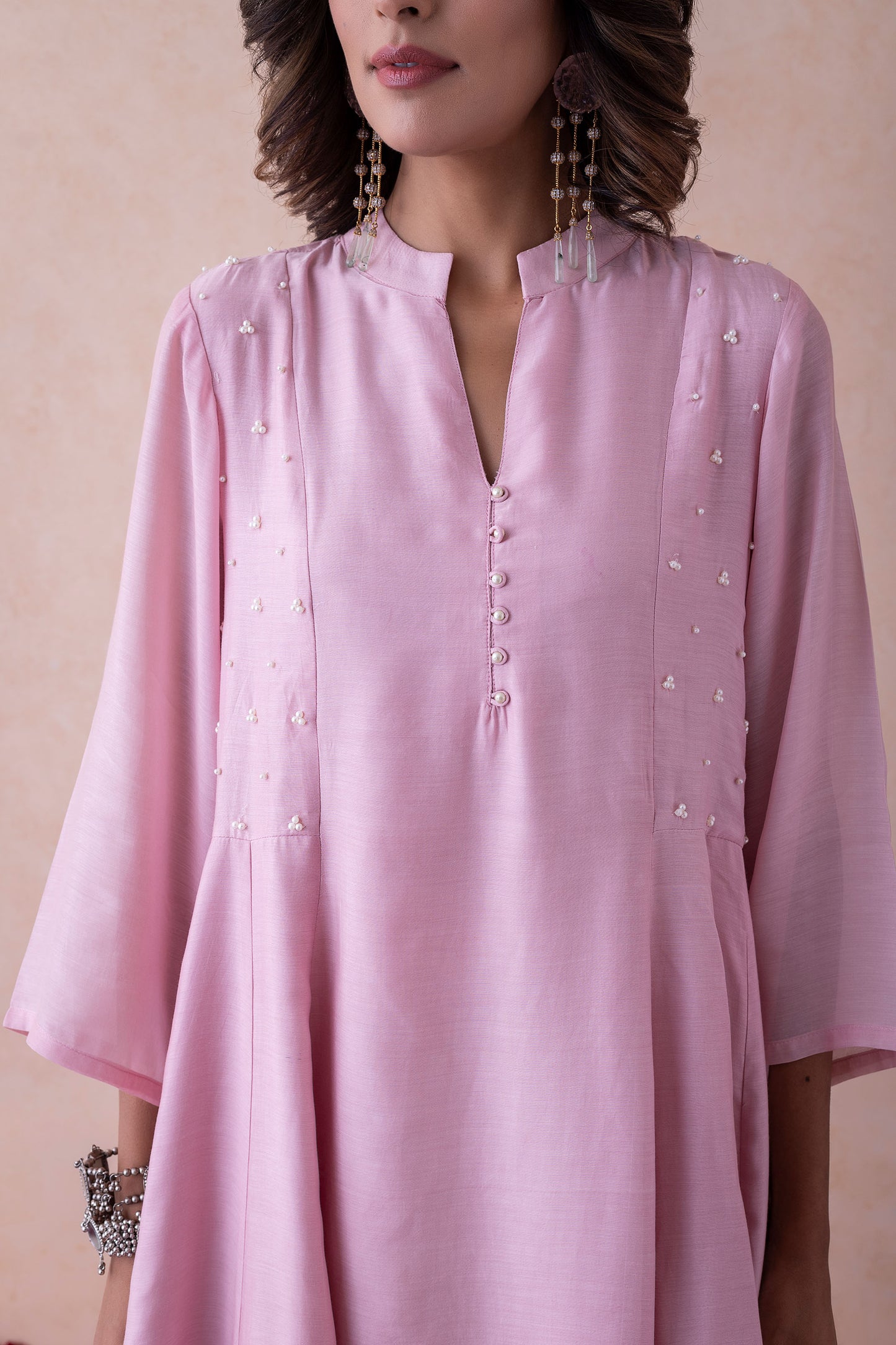 Raisa Blush Elegance Handcrafted Kurta Set