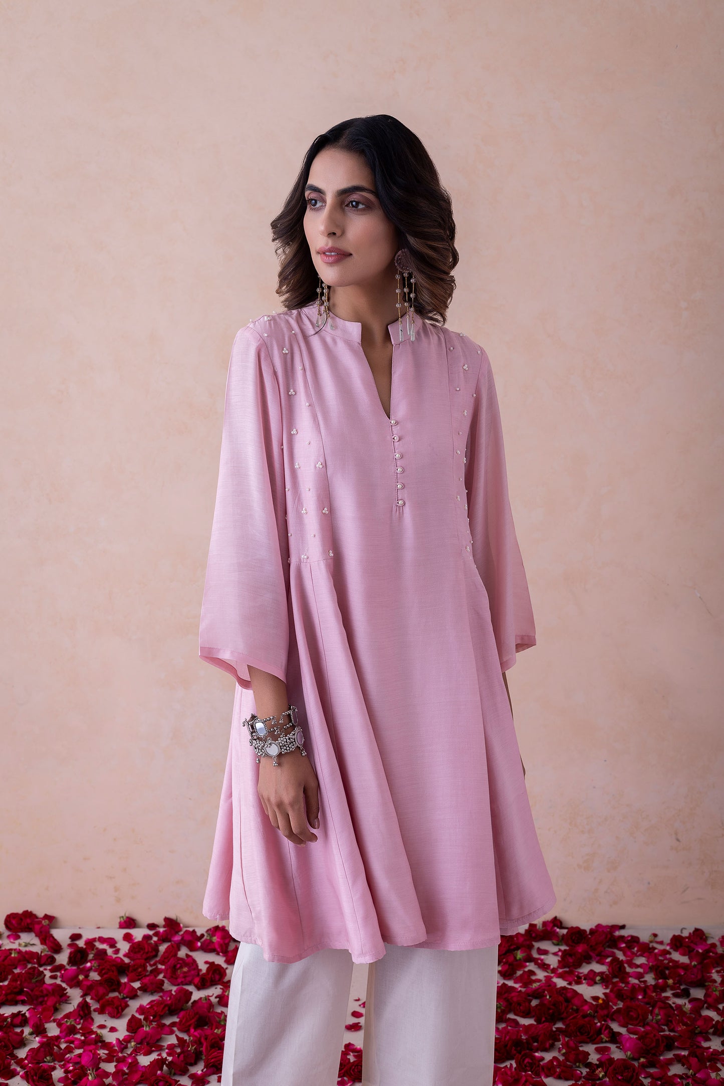 Raisa Blush Elegance Handcrafted Kurta Set