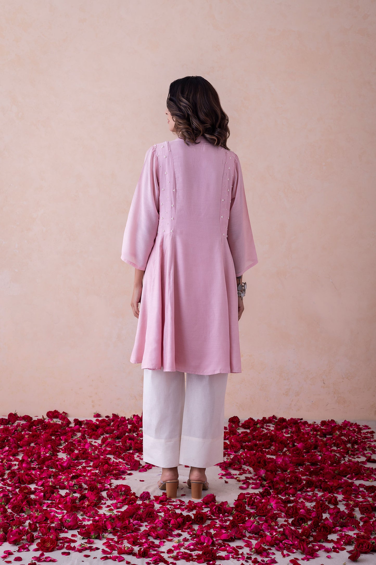 Raisa Blush Elegance Handcrafted Kurta Set