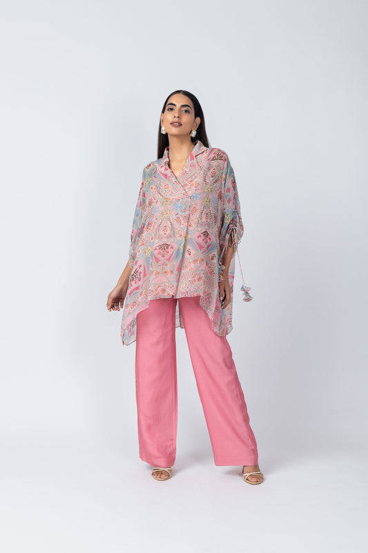 Raha Mughal Floral & Geometric Motif Printed Co-ord Set