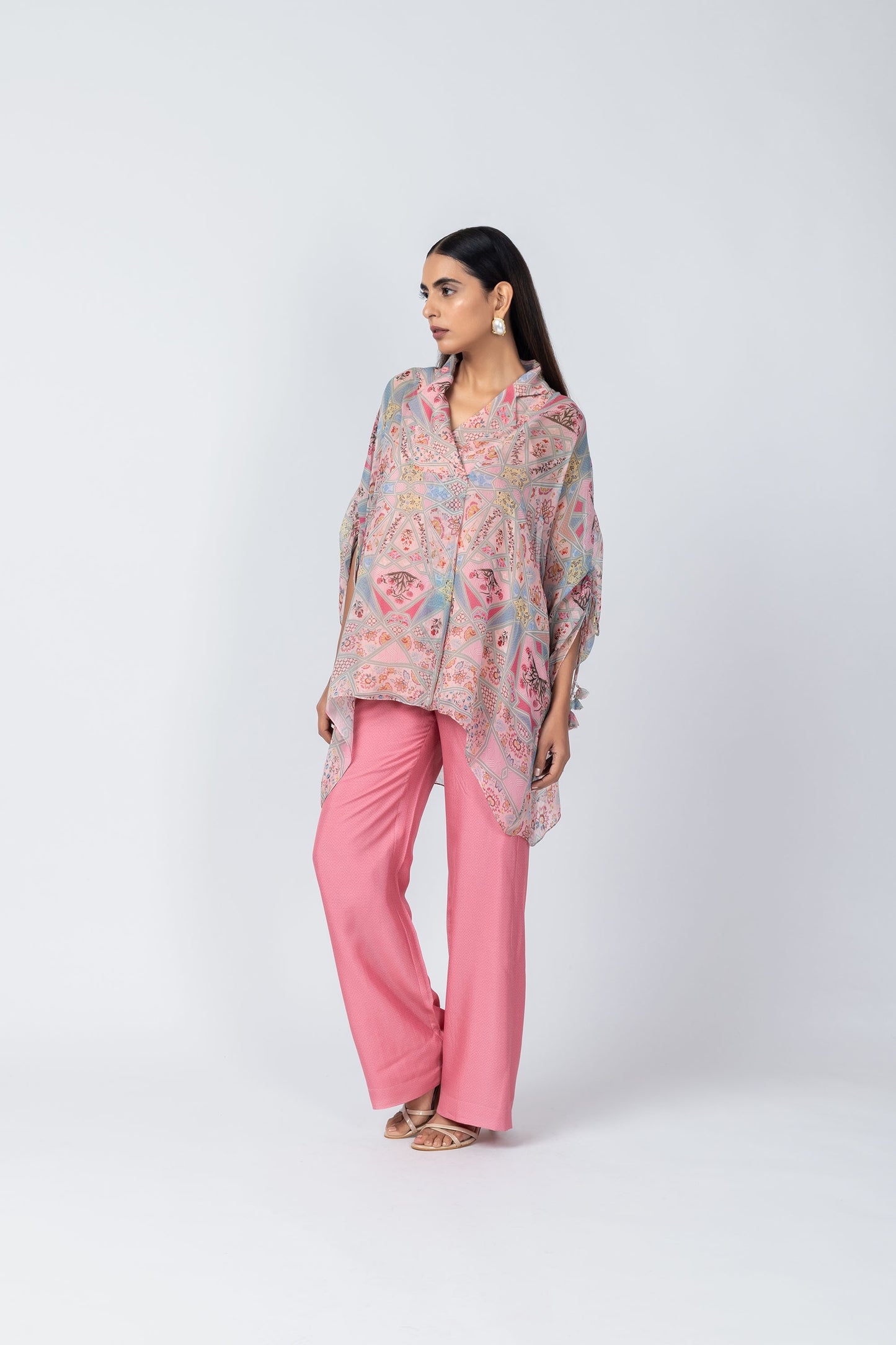 Raha Mughal Floral & Geometric Motif Printed Co-ord Set