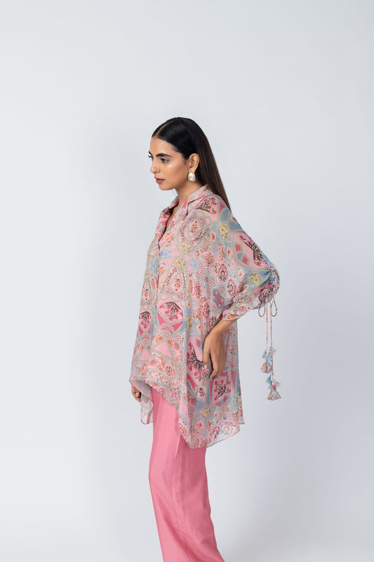 Raha Mughal Floral & Geometric Motif Printed Co-ord Set