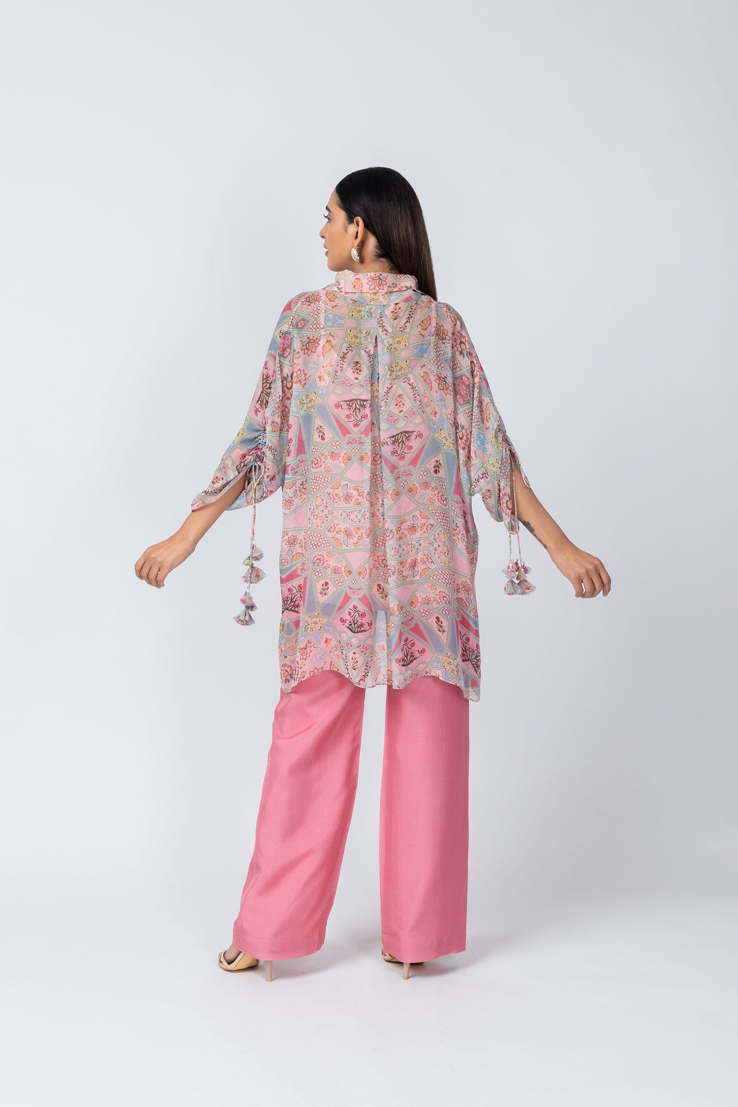 Raha Mughal Floral & Geometric Motif Printed Co-ord Set