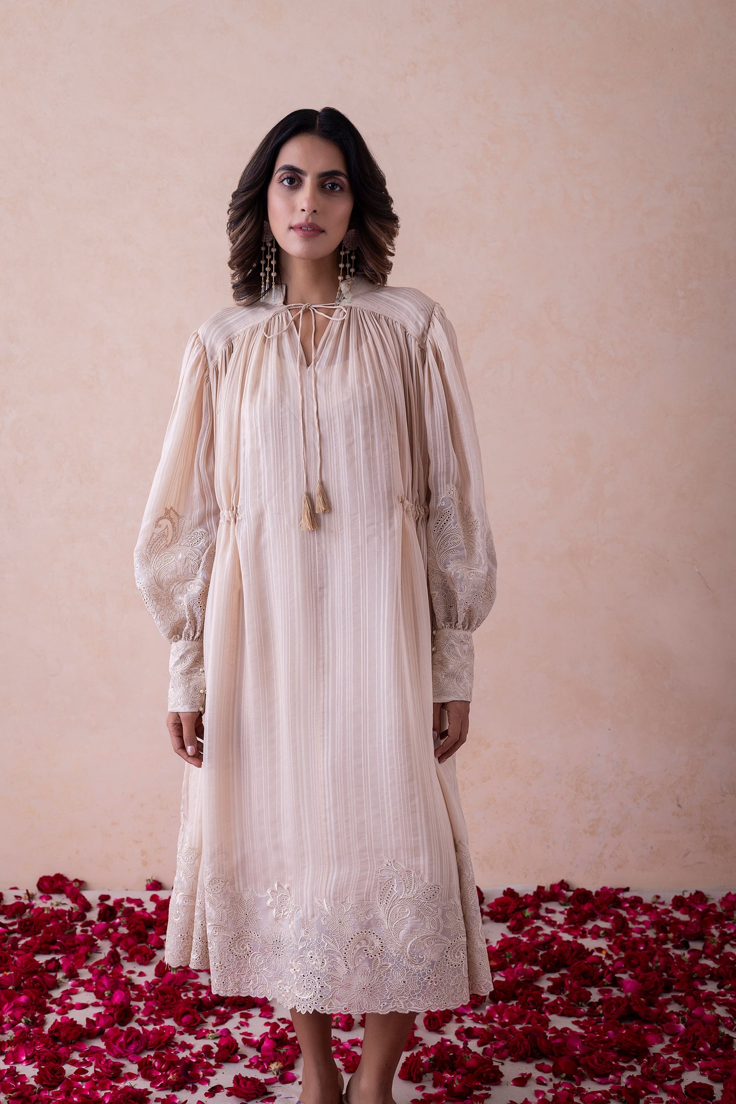 Tamana Noor-E-Nazakat Ivory Kurta dress