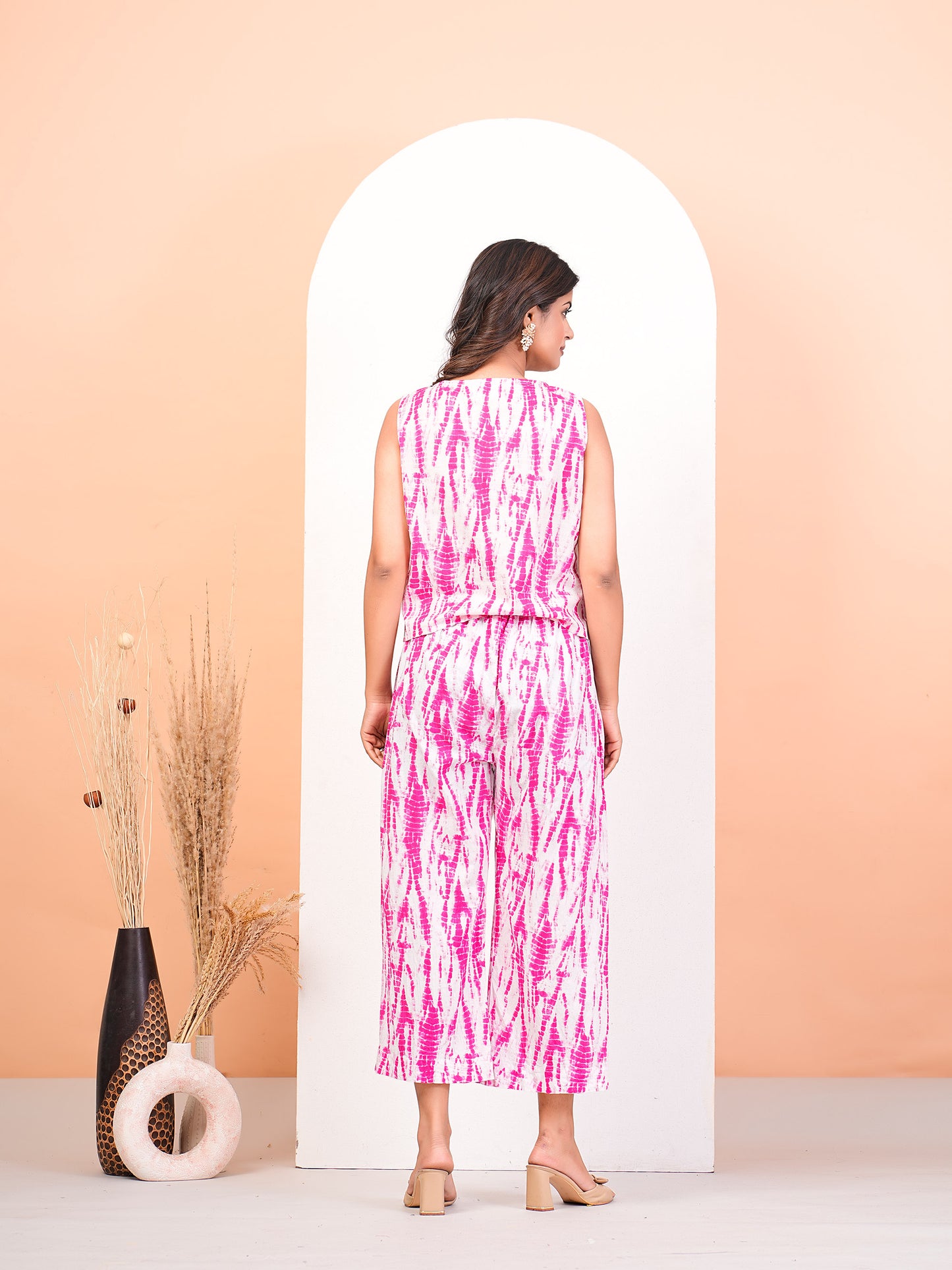 Strawberry Shibori Printed Shirt Pant Set