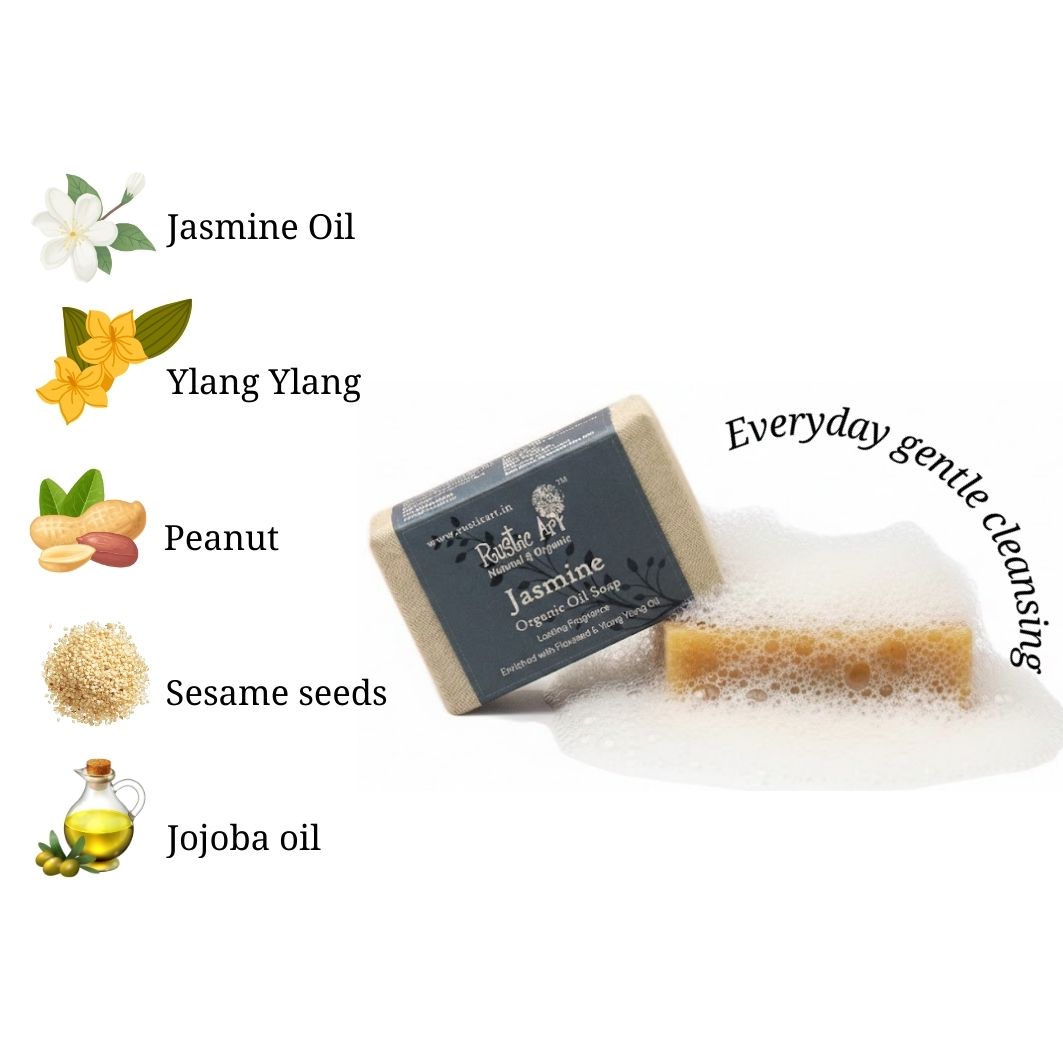 Jasmine Soap (100gm), Rustic Art