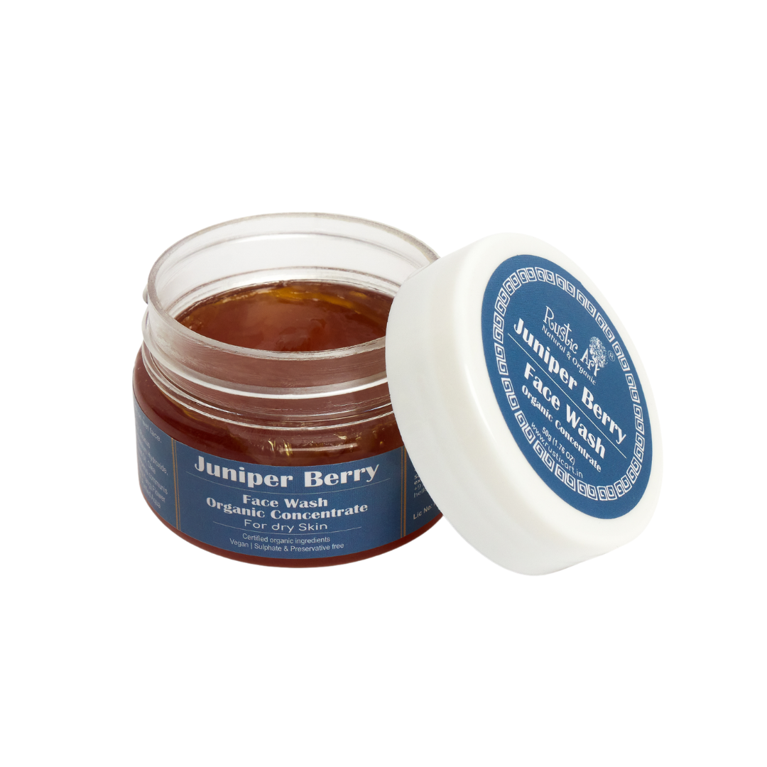 Juniper Berry Face Wash Concentrate (50gm), Rustic Art