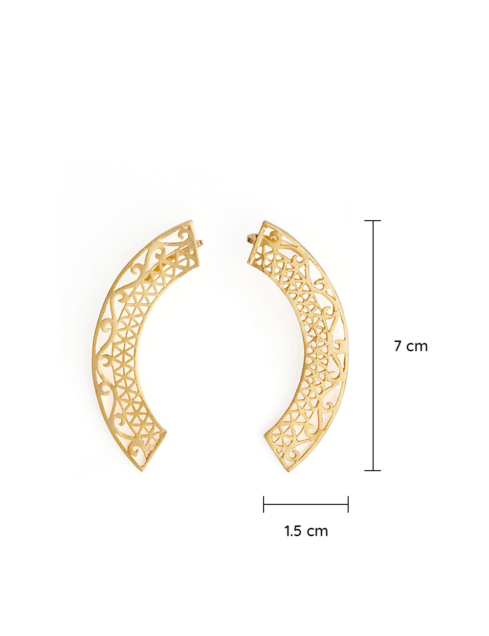 Kalchakra Lattice Ear Cuff