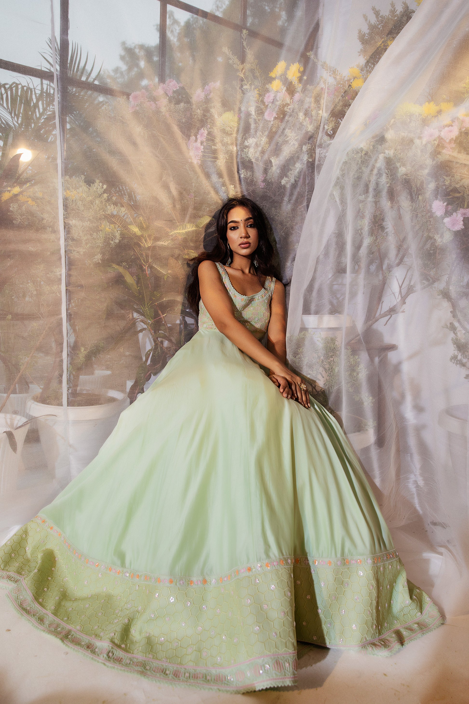 mint green and gold dress Ball Gown Mint Green And Gold Dress Wedtrend Women Mint Prom Dress Ball-Gown Glitter Beaded