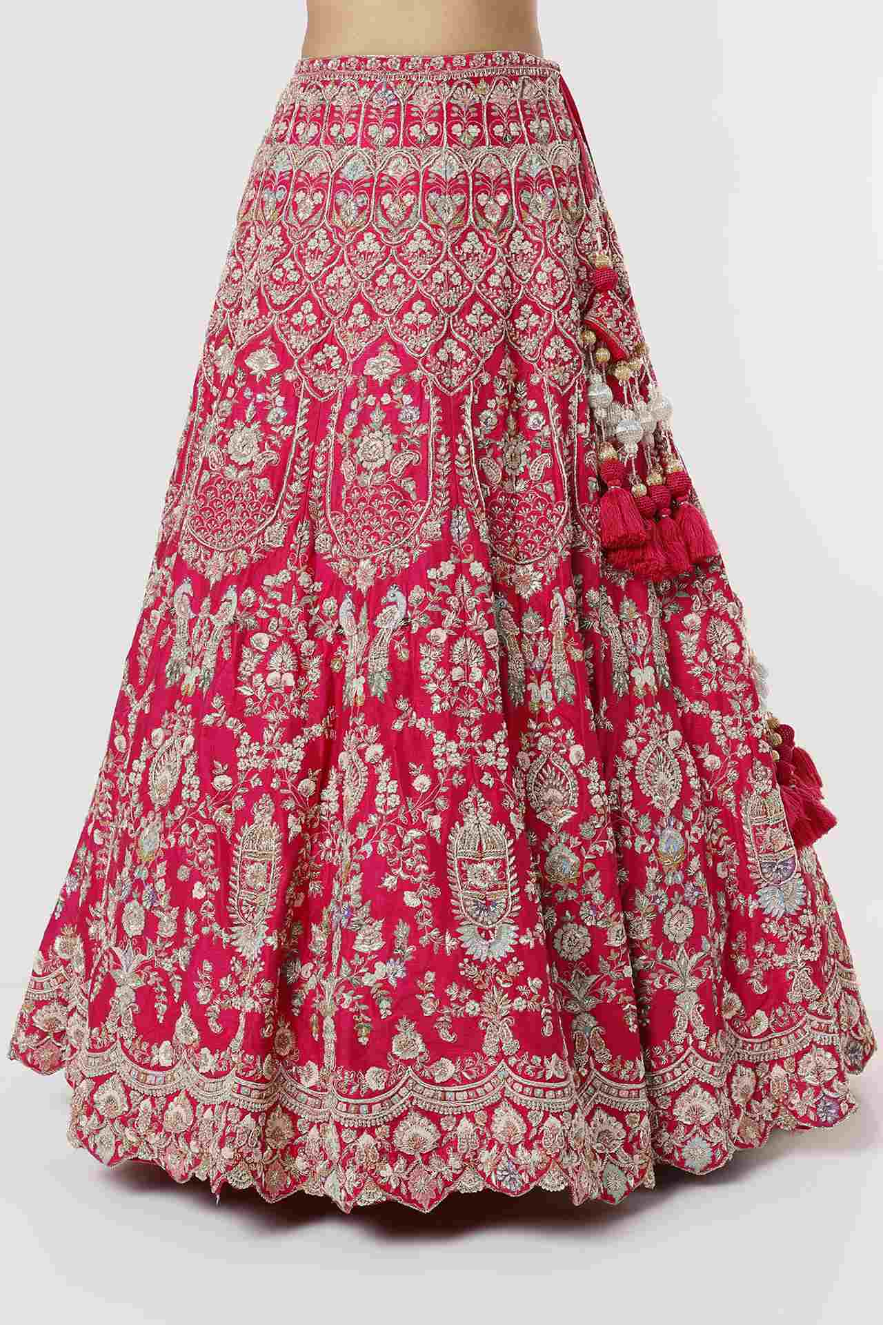 Fuchsia Embroidered Lehenga Set