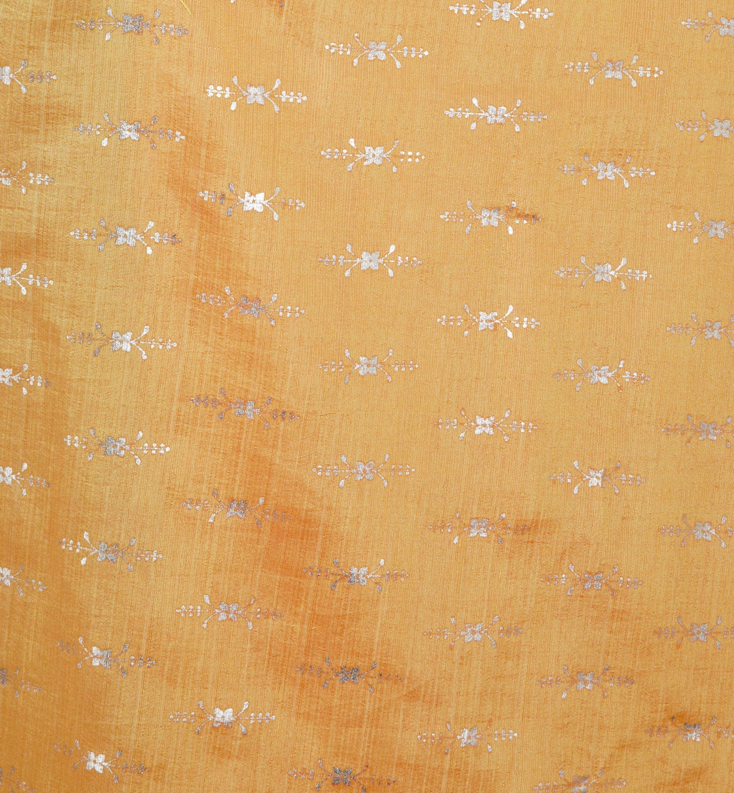 Dori Brown Yellow Linen Silk Saree