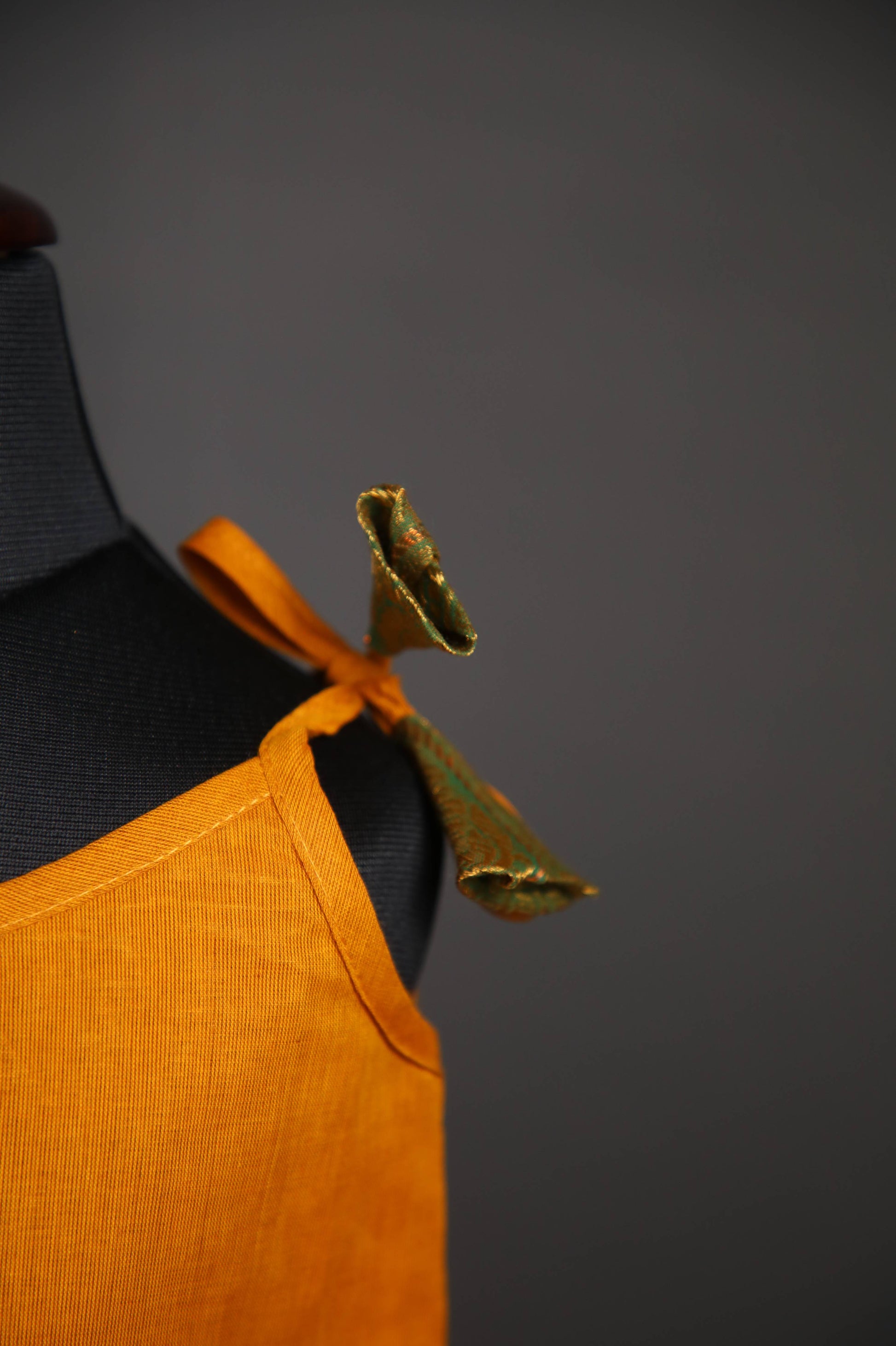 Kanchi cotton tie-up dress for girls