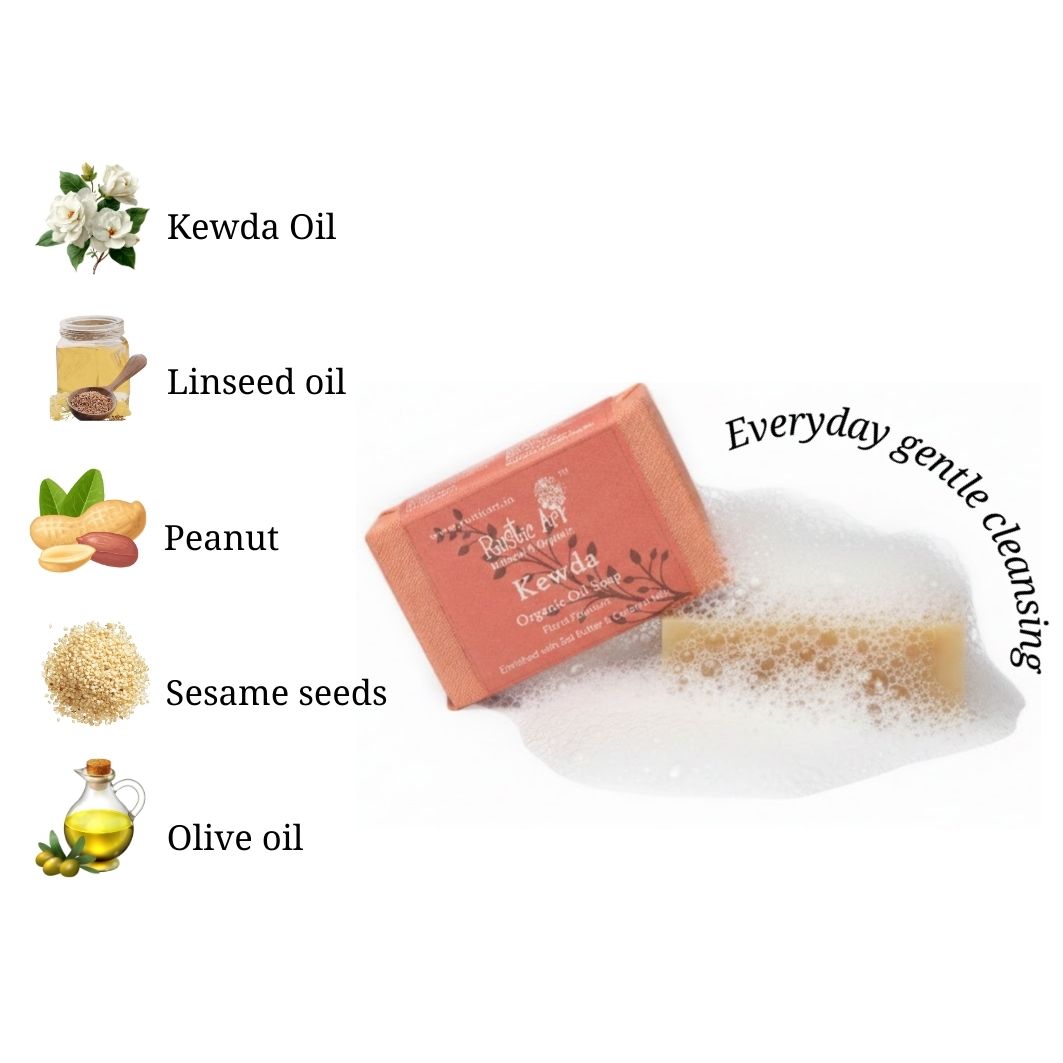 Kewda Soap (100gm), Rustic Art