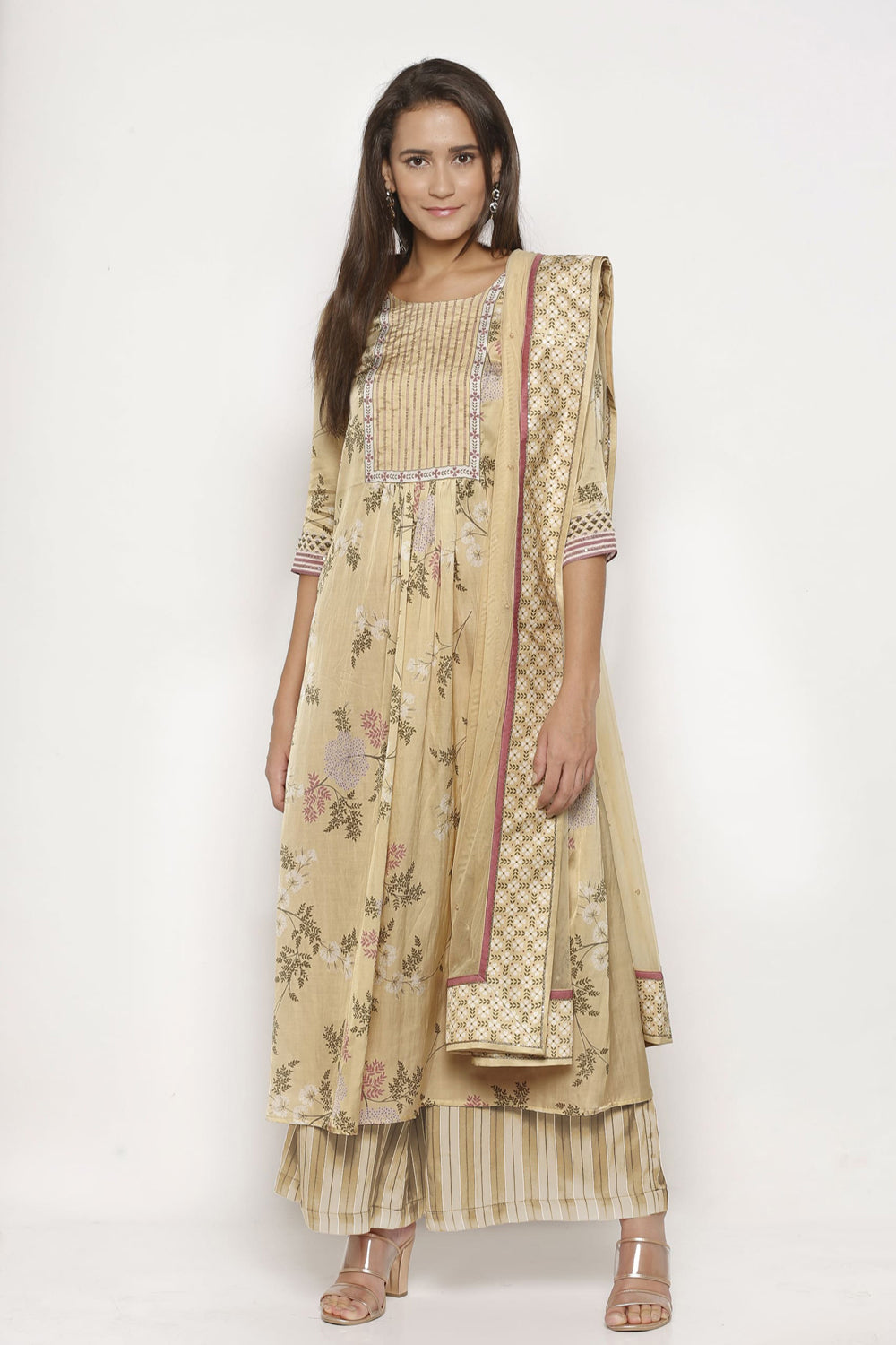 Windance Printed Palazzo Set With Dupatta