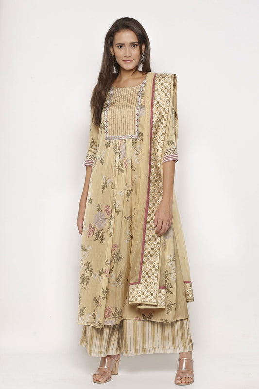 Windance Printed Palazzo Set With Dupatta