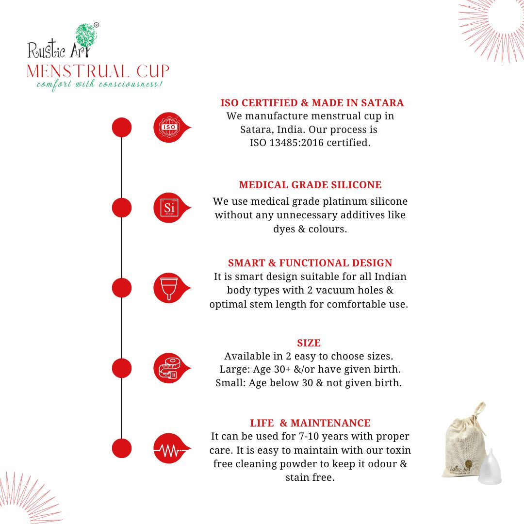 LARGE Menstrual Cup Kit