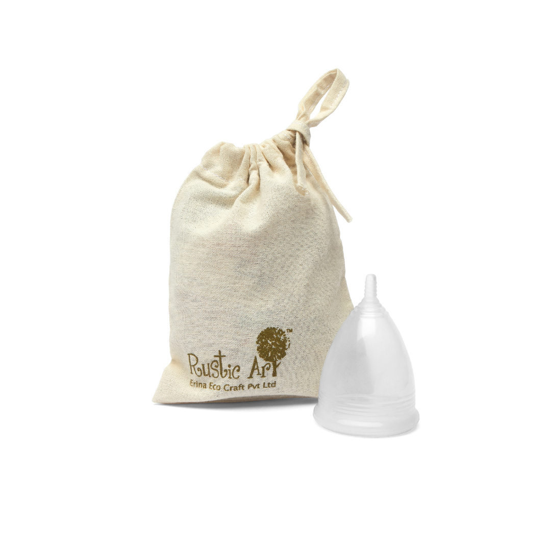 LARGE Menstrual Cup Kit, Rustic Art