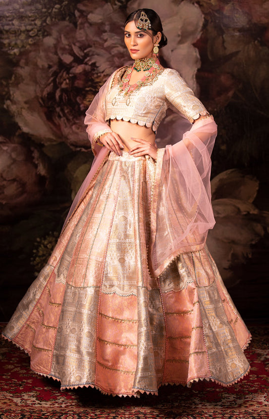 Lelah Pink Bridal Lehenga