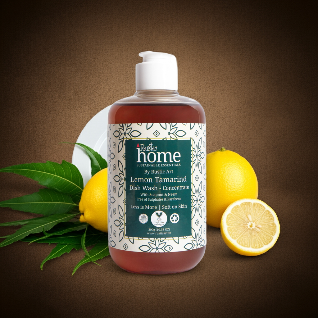 Lemon Tamarind Dish Wash Concentrate (300g), Rustic Home
