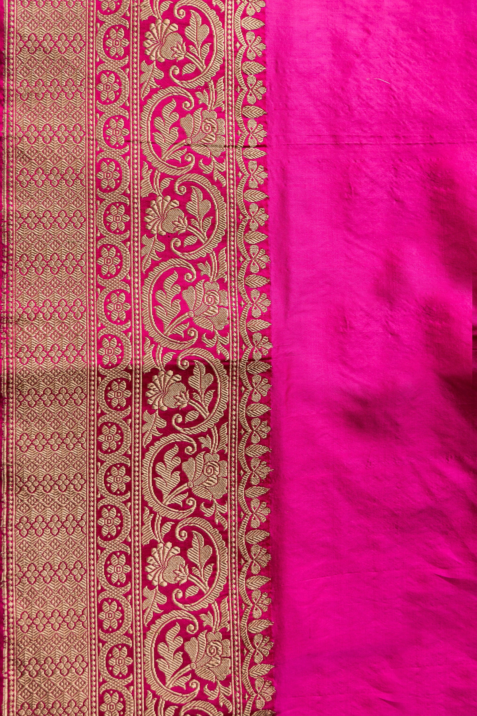Purple Handwoven Kadwa Katan Silk Saree - Panaya